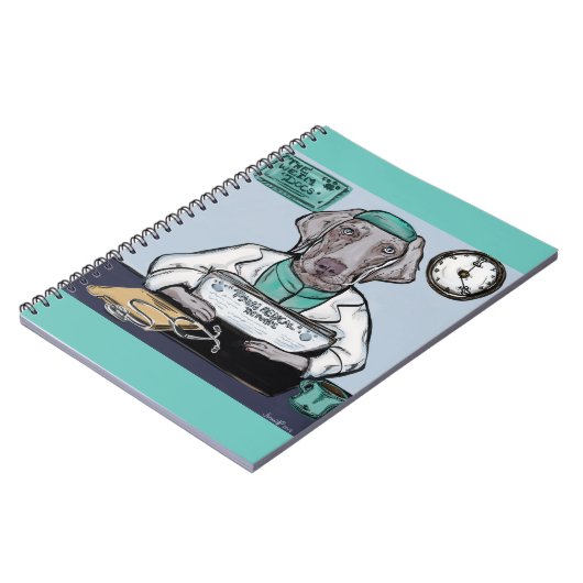 Weimaraner Notizblock (Linke Seite)