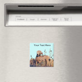 Weimaraner on Retrieve Magnet (In Situ (Geschirrspüler))