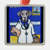 WEIMARANER ORNAMENT AUS METALL (Vorne)