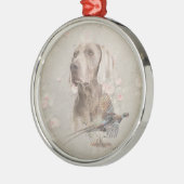 Weimaraner Ornament Aus Metall (Links)