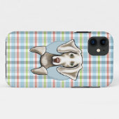 Weimaraner Pale Kariert Case-Mate iPhone Hülle (Rückseite (Horizontal))