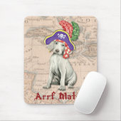 Weimaraner Pirate Mousepad (Mit Mouse)