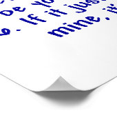 WEIMARANER PL2 POSTER (Ecke)