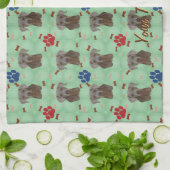 Weimaraner Portrait Handtuch (Gefaltet)