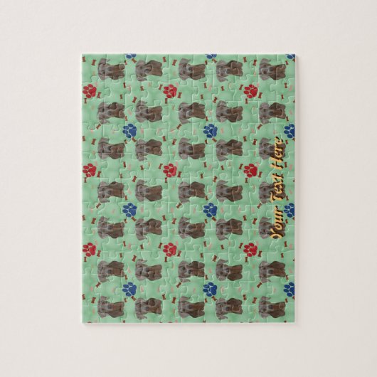 Weimaraner Portrait Puzzle (Vertikal)