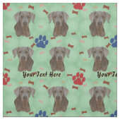 Weimaraner Portrait Stoff (Muster)