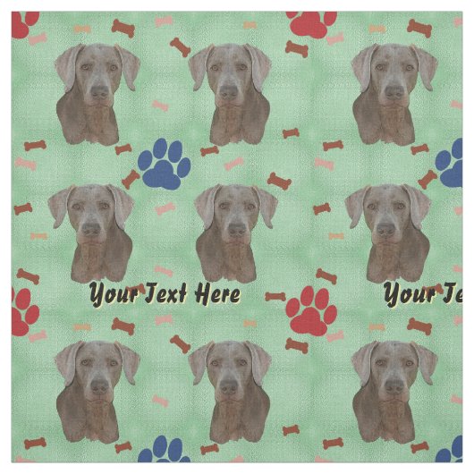 Weimaraner Portrait Stoff (Muster)