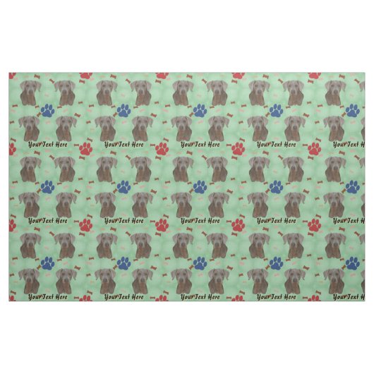 Weimaraner Portrait Stoff (Fat Quarter (45,7 x 55,9 cm))