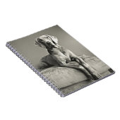 Weimaraner Porträt Notizblock (Rechte Seite)