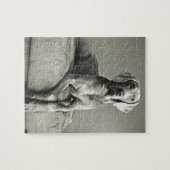 Weimaraner Porträt Puzzle (Horizontal)