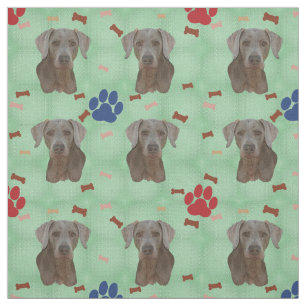 Weimaraner Porträt Stoff