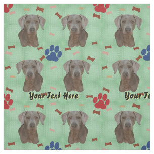 Weimaraner Porträt Stoff