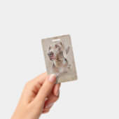 Weimaraner Poster Canvas Print Tapestes Acryl Pr Ausweis (Handheld)