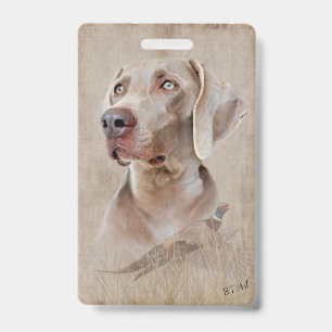 Weimaraner Poster Canvas Print Tapestes Acryl Pr Ausweis
