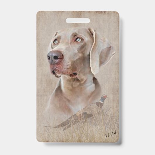 Weimaraner Poster Canvas Print Tapestes Acryl Pr Ausweis (Vorderseite)