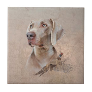 Weimaraner Poster Canvas Print Tapestes Acryl Pr Fliese