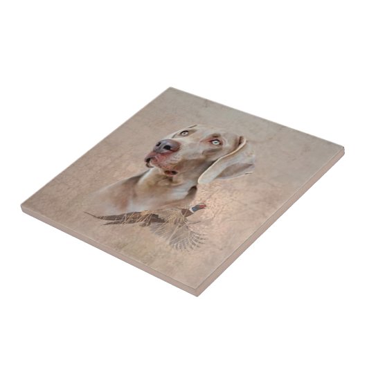 Weimaraner Poster Canvas Print Tapestes Acryl Pr Fliese (Seite)