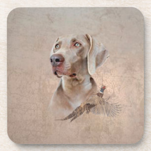 Weimaraner Poster Canvas Print Tapestes Acryl Pr Getränkeuntersetzer