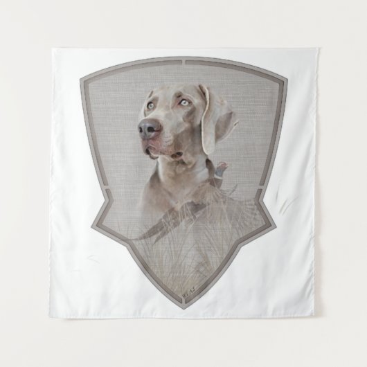 Weimaraner Poster Canvas Print Tapestes Wandteppich (Vorderseite)
