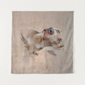 Weimaraner Poster Canvas Print Wandteppich (Vorderseite (Horizontal))