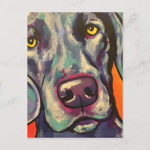 Weimaraner Postkarte