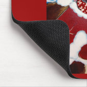 Weimaraner Santa Mousepad (Ecke)