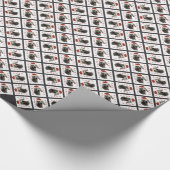 Weimaraner Santa Paws Geschenkpapier (Ecke)