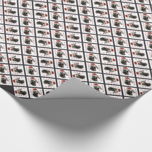 Weimaraner Santa Paws Geschenkpapier (Ecke)