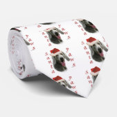 Weimaraner Santa Paws Krawatte (Gerollt)