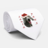 Weimaraner Santa Paws Krawatte (Gerollt)