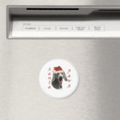 Weimaraner Santa Paws Magnet (In Situ (Geschirrspüler))