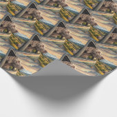 Weimaraner Scenic Gift Wrap Geschenkpapier (Ecke)