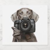 Weimaraner  schaumweinetikett (Einzelnes Label)