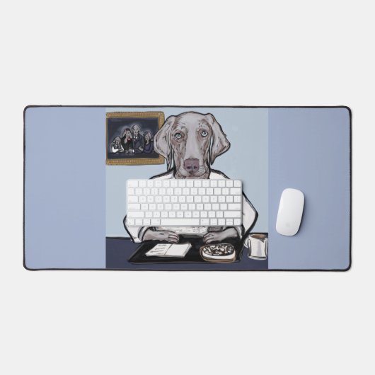 Weimaraner Schreibtischunterlage (Tastatur & Maus)