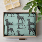 weimaraner  seidenpapier (Geschenk)