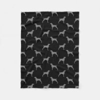 Weimaraner Silhouette-Muster grau und schwarz