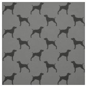 Weimaraner Silhouette-Muster Stoff (Muster)