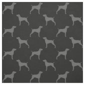 Weimaraner Silhouette-Muster Stoff (Muster)