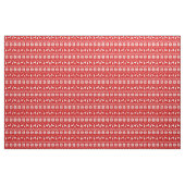 Weimaraner Silhouette-Weihnachtsmuster-Rot Stoff (Yard (91,4 cm))