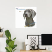Weimaraner sind Best Friends Poster (Heimbüro)
