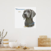 Weimaraner sind Best Friends Poster (Küche)