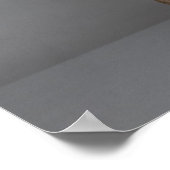 Weimaraner sitzend, Studio-Aufnahme Poster (Ecke)