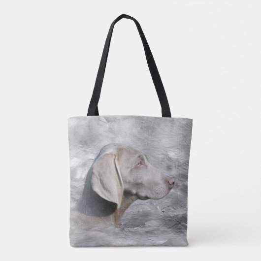 Weimaraner stellen gegenüber tasche (Rückseite)