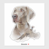 Weimaraner Sticker (Blatt)