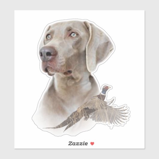 Weimaraner Sticker (Blatt)