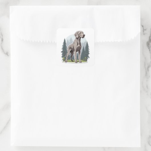 Weimaraner Sticker (Tasche)
