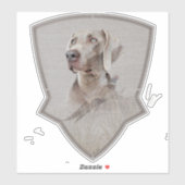 Weimaraner Sticker (Blatt)