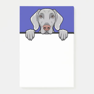 Weimaraner Süße Guckende Hund Liebhaber Geschenke Post-it Klebezettel