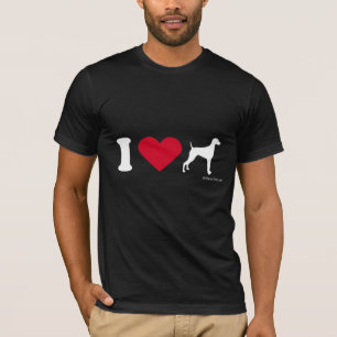 WEIMARANER T - SHIRT - I-LIEBE WEIMARANERS
