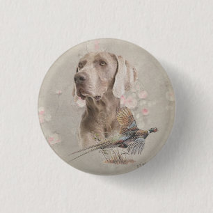 Weimaraner Tapisserie Poster Akronylic Print Button
